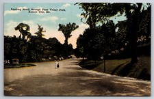 Vintage Postcard MO Kansas City Penn Valley Park Women Divided Back ~7358