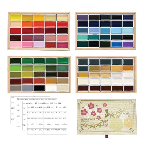 Kuretake Gansai Tambi 100 Color Watercolor Set Limited Edition Japan MC20/100WD3 - Picture 4 of 12