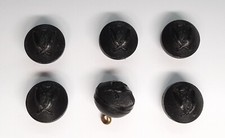 7th Duke of Edinburgh's Own Gurkha Rifles Black Ball Dress Buttons 28L X6