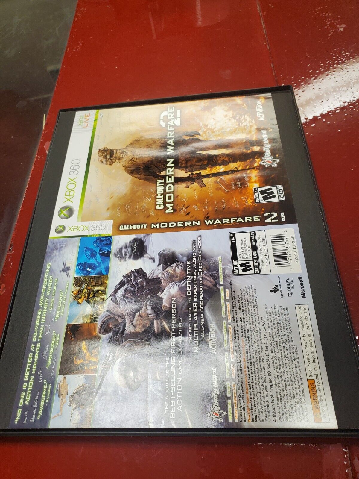 COD MW2 Xbox 360 signed cover art variant??? : r/gamecollecting