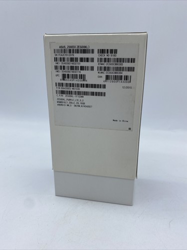 Scatola Originale Asus Zefone 2 Laser Asus Z00ED ZE500KL No Telefono - Foto 3 di 5