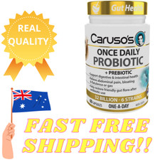 Caruso's Once Daily Probiotic 60 Capsules + Prebiotic 32 Billion CFUs Carusos