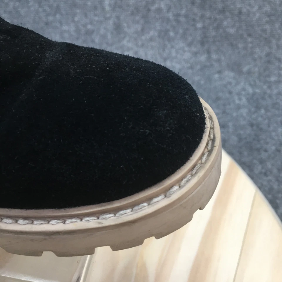 Botas Dolce Vita para mujer 6,5 M Haddie Chelsea de cuero negro al tobillo Foto 4 de 4