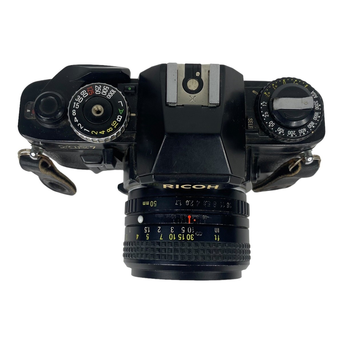 Vintage Ricoh XR7 35mm SLR Film Camera with three lens 50mm, 80mm