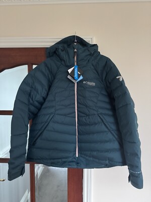 COLUMBIA ROARING FORK PLUS SIZE SKIJACKE 2X 22 24 GRÖSSE 550 DAUNENFÜLLUNG BLAU 