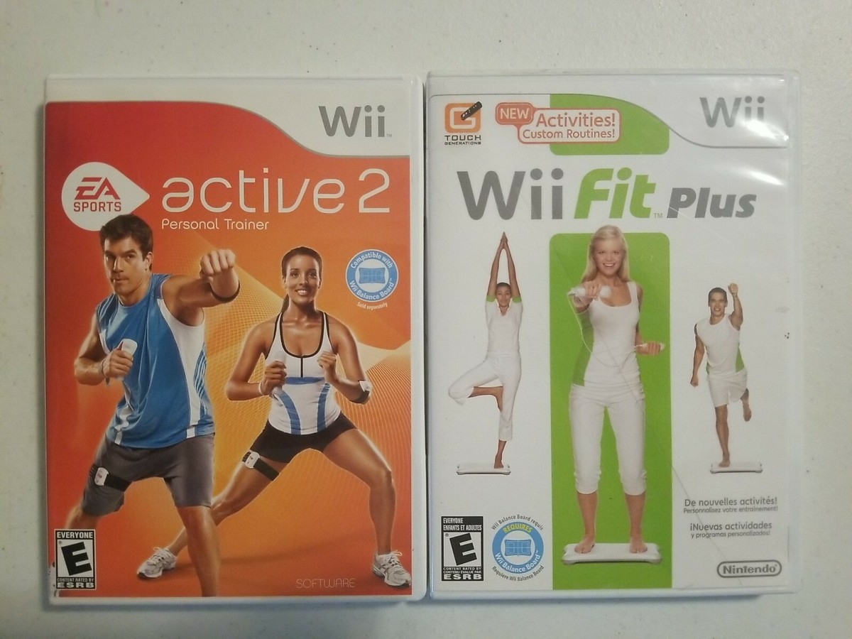 Wii Fit Plus & Wii Active 2 Personal Trainer (Nintendo Wii) SEE