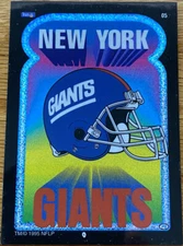 VTG 1995 New York Giants Foil Prism Sticker Vending Machine Sticker 05 Team NFL
