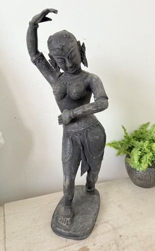 Antique Bronze Statue Parvati Shivakami Devi Goddess 17 “Very Fine Detailing - Picture 1 of 12