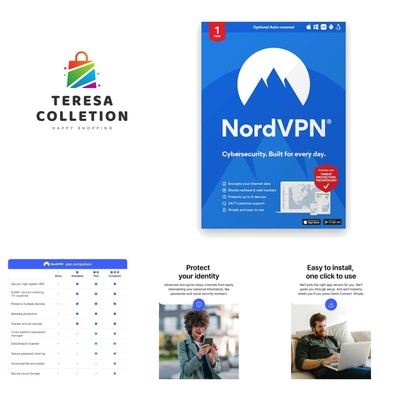 1- Cybersecurity Software for 6 Devices - Protect Your Online Privacy & Data