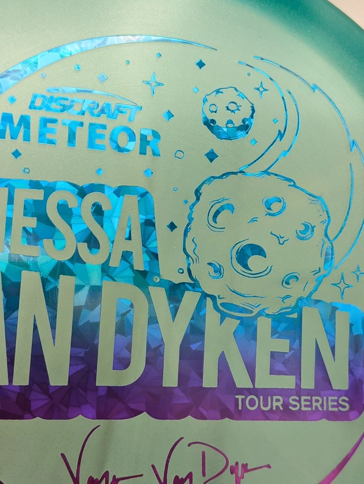 New Discraft 2021 Van Dyken TS Metallic Z Meteor Midrange Golf Disc 177+ grams  - Image 3 of 4