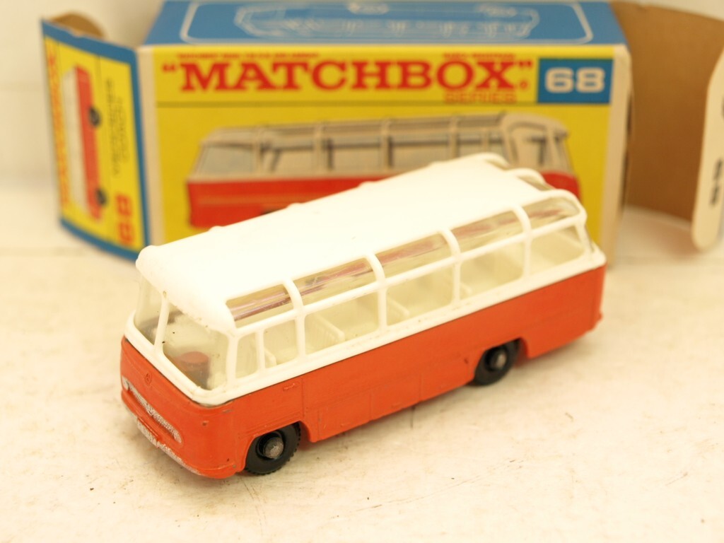 ミニカー　MATCHBOX MERCEDES COACH 1960's Lesney Matchbox Mercedes Coach No. 68 - Etsy