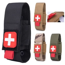 Tactical Scissor Case Molle Tourniquet Storage Bag Holder Flashlight EDC Pouch