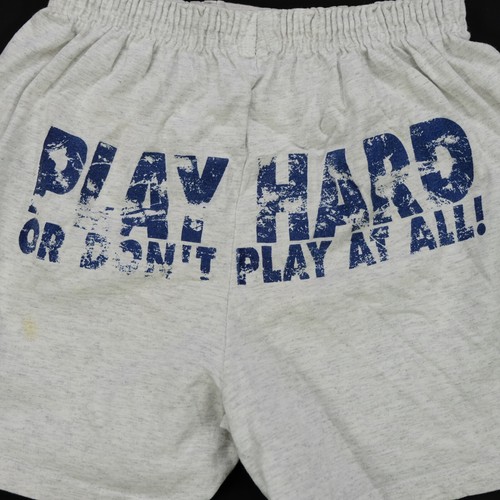 Rare VTG Looney Tunes Bugs Daffy Play Hard or Don’t At All Sweat Shorts 90s SZ M - Picture 5 of 12