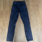 Women’s RARE Lululemon Black On Black Logo Leggings Size 2 length 23 Inch — photo 1
