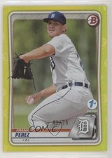 2020 Bowman 1st Edition Yellow Foil 41/75 Franklin Perez #BFE-63 rw0