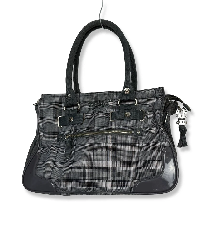 Bolso de Mano George Gina Lucy Gris Cuadros Cuadros "Bigbossaffair" Foto 2 de 4
