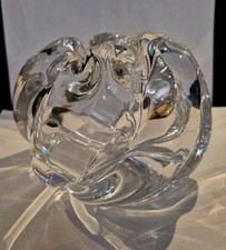 Vintage Swedish Art Glass Rose Bowl Vase by E...
