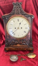 Quality Double Fusee Mahogany Bracket Clock