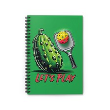 Cactus-Themed Spiral Notebook - Let's Play, Journal for Sports Lovers