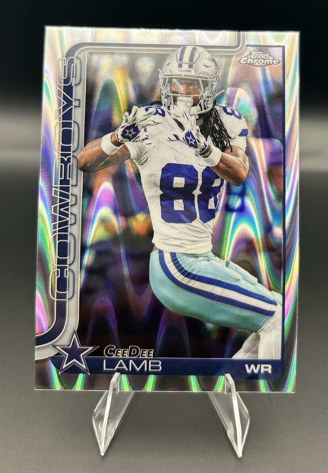 2025 Topps Chrome - CeeDee Lamb #76 Ray Wave Refractor