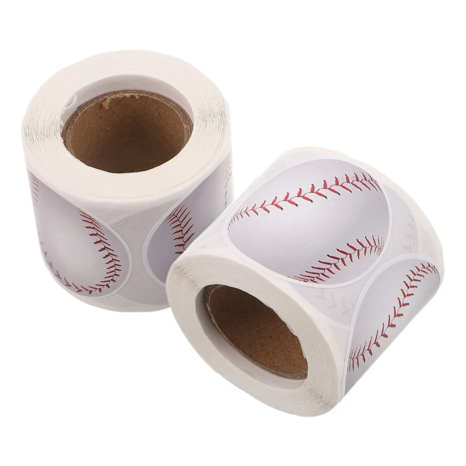 2 Rolls Baseball-Siegelaufkleber Hüllsiegelaufkleber Football Decorations - Bild 4 von 4