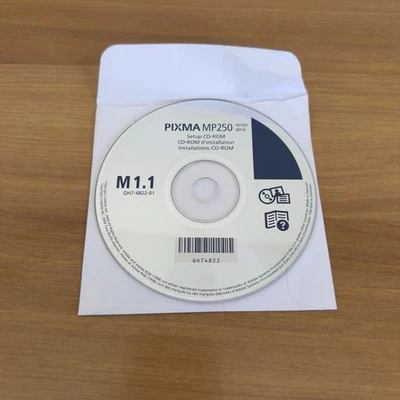Canon PIXMA MP250 Series Setup CD-ROM Driver Installation Disc M1.1 QH7-4822-01 - Image 1 of 4