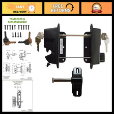 Lockable Zinc Diecast Metal Key Latch 2-Sided Design Keyed Alike Security