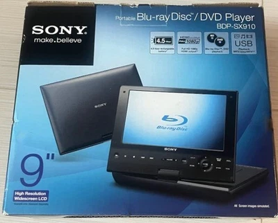 Sony - 9" Widescreen Portable Blu-ray Player NEW BDP-SX910 - Image 1 of 4