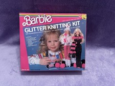 Vintage Barbie Glitter Knitting Kit 1986 Aval...