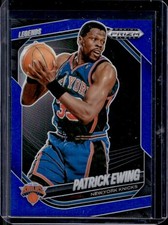 2024-25 Prizm Black Patrick Ewing Legends Blue Prizms #95/199 Knicks