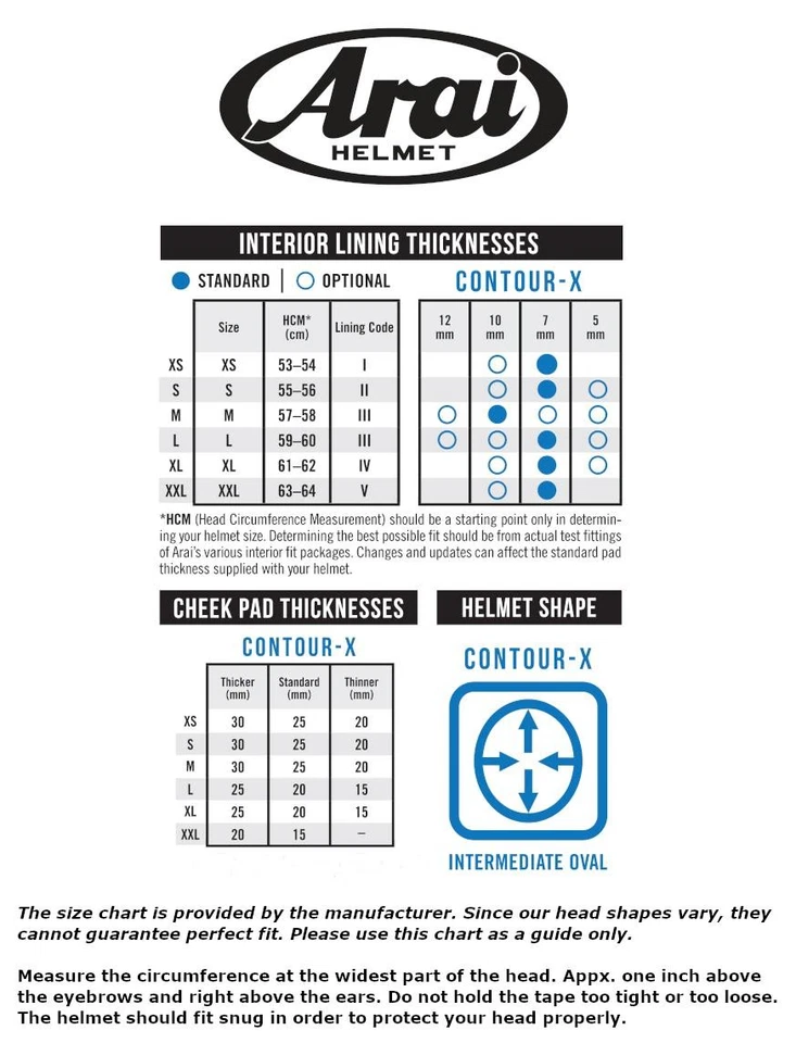 Arai Contour-X Helmet Full Face Speaker Pockets Lightweight DOT SNELL XS-2XL - Image 2 of 4