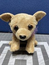 Animal Alley Chihuahua 10 in Plush Purple Feather Boa Toys R Us Puppy Dog