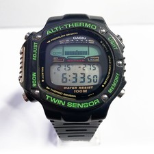 Casio ALT-6000 Alti-Thermo 950 Outdoors Watch Barometer Thermometer Vintage