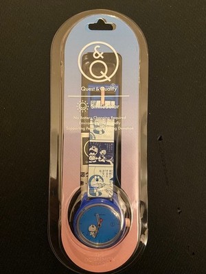 Doraemon Q&Q SmileSolar Watch Blue ABS Resin Unisex