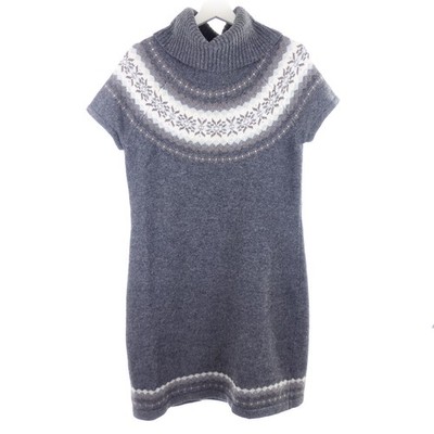 Esprit Norwegian knit dress grey size L 40 