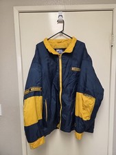 Vintage 90s Pro Player Michigan Wolverines Full Zip Jacket Size XL