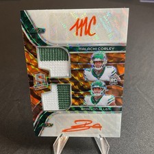2024 Spectra Malachi Corley, Braylon Allen Rookie Patch Duel Auto 1/15 JETS RC
