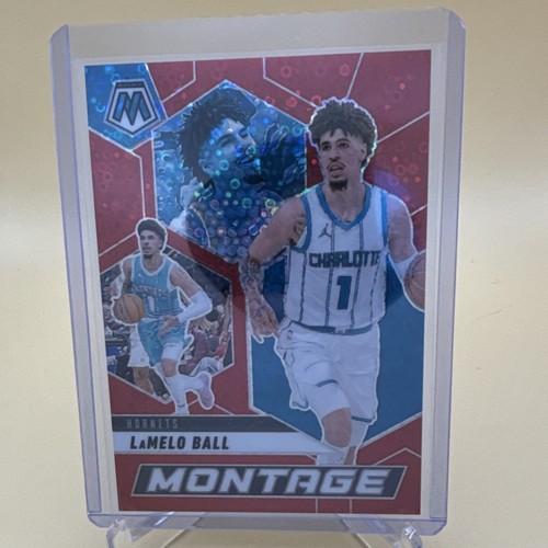 2024-25 Panini Mosaic Montage  LaMelo Ball #28 Red Disco Prizm /99