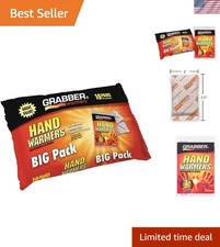 Grabber Hand Warmers - 10 Pack of Compact Disposable Heat Packs for Cold Weather
