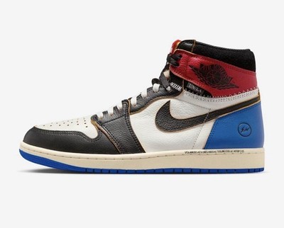 Nike Air Jordan 1 High x Fragment x Union Black Red Blue Neu Gr. 45 US 11 DS