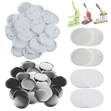 200 Sets 58mm 2.25 in Blank Pin Back Button Parts for Button Maker Machine 5...