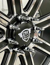 24 TRUE SPIKE 50 CAL FAT BULLET 14X1.5 LUG NUTS 4.90" FOR CHEVY GMC TRUCK CHROME