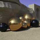 AplusChoice 2PCS 32" Big Shiny Inflatable Mirror Ball Reusable Hanging Black — photo 5