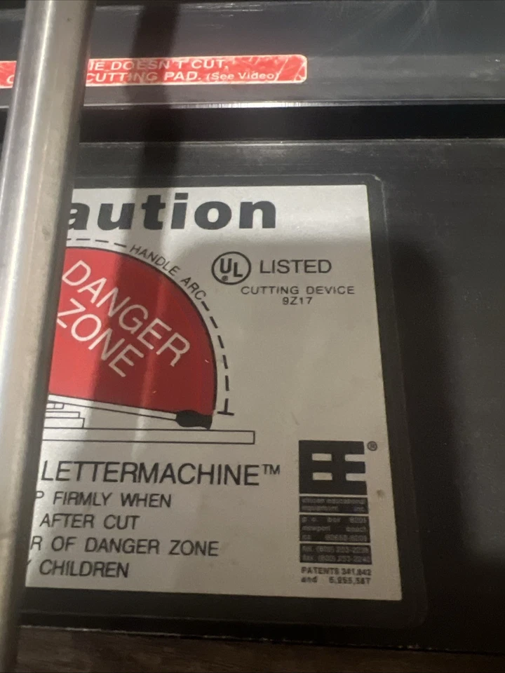 Ellison XL Letter Machine Cutting Device #9z17 And Tool Kit - Image 4 of 4