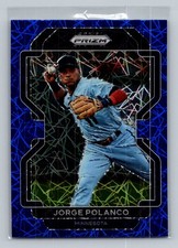 2022 Panini Prizm #263 Jorge Polanco Blue Velocity Prizm
