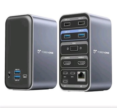 MacBook Pro Docking Station Dual Monitor with 2 4k HDMI Display,15 in 2 USB C...