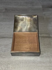 Vintage EPCA Poole Silver Co #2000 Jewlery Cigarette Box Dated 12-26-1960 - JJR