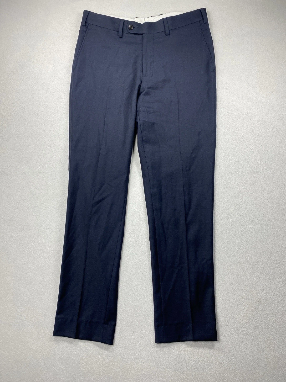 Suitsupply Pants Men’s 31x30 Navy Blue Wool Trousers Slim Suit Bottoms Preppy