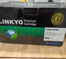 2-Pack Linkyo TN750D Black Toner Cartridge Replaces TN750 Fit/For Brother Models