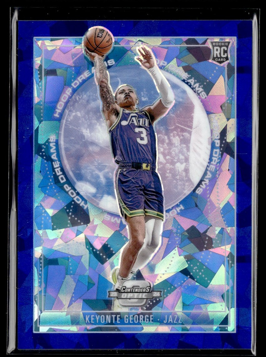 2023-24 Panini Contenders Optic Hoop Dreams Blue Keyonte George RC /75 Utah Jazz